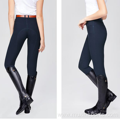 Knee Silicone Horse Riding Breeches With Pocket